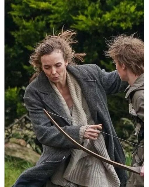 28 Years Later 2025 Jodie Comer Grey Trench Coat
