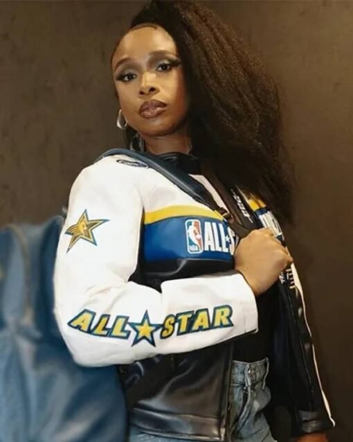 73rd NBA All-Star Game Jennifer Hudson Leather Jacket