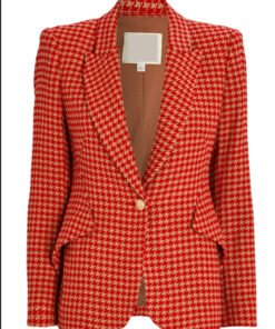 9-1-1 Taylor Kelly Houndstooth Print Blazer