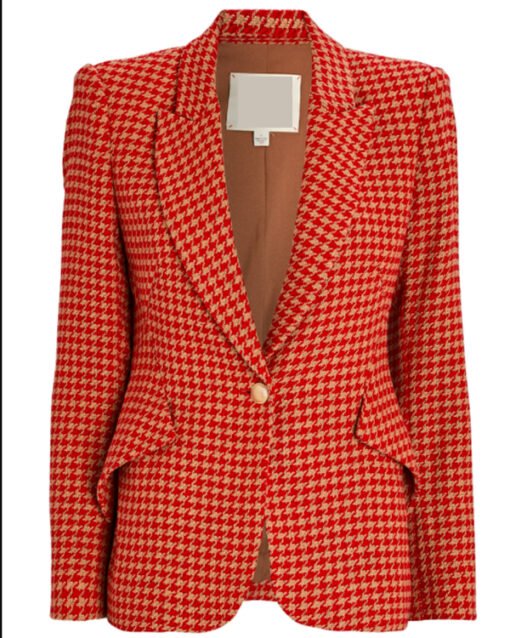 9-1-1 Taylor Kelly Houndstooth Print Blazer