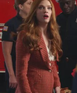 9-1-1 Taylor Kelly Houndstooth Print Blazer