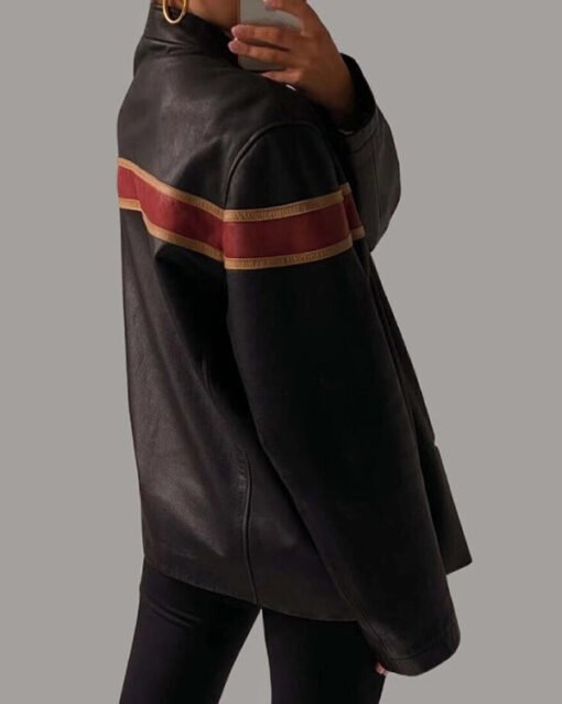 90’s Women Oversized Cafe Racer Jacket