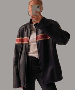 90’s Women Oversized Cafe Racer Jacket