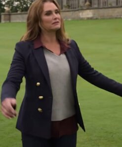 A Castle for Christmas Sophie Brown Blue Blazer