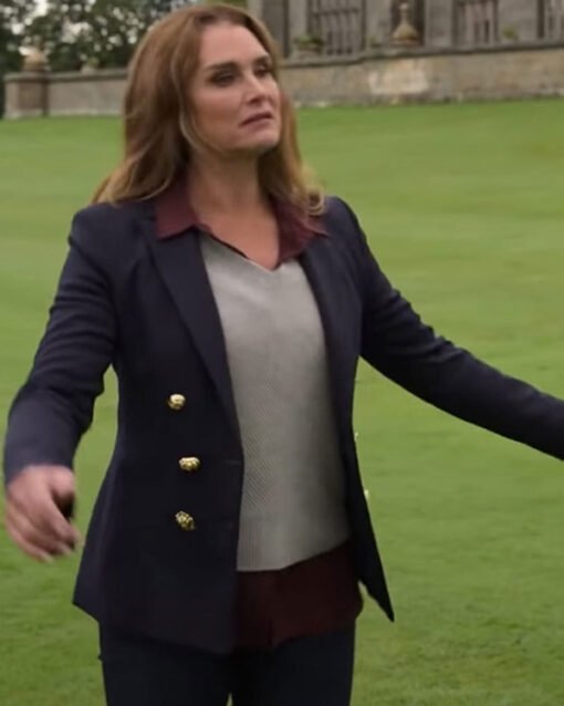 A Castle for Christmas Sophie Brown Blue Blazer