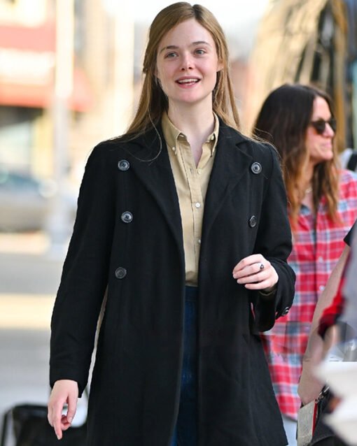 A Complete Unknown Elle Fanning Black Blazer