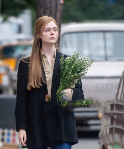 A Complete Unknown Elle Fanning Black Blazer