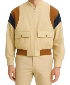 Aaron Taylor-Johnson Cotton Bomber Jacket