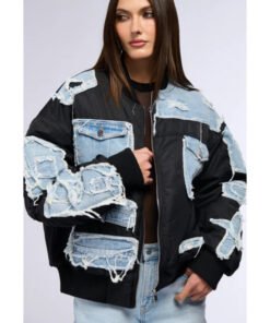 All American Homecoming Rhoyle Ivy King Denim Patch Jacket