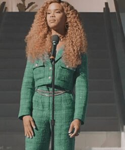 All American Homecoming S02 Rhoyle Ivy King Tweed Jacket