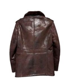 Mens Pilot’s Leather Aviator B3 Sheepskin Flying Bomber Jacket