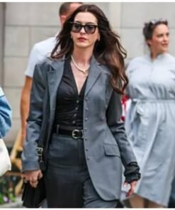 Anne Hathaway Devil Wears Prada 2 Grey Blazer