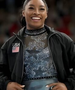 Artistic Gymnastics Team Final Simone Biles USA Black Jacket