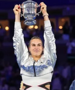 Aryna Sabalenka 2025 US Open Silver Crop Jacket