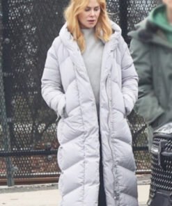 Babygirl 2024 Nicole Kidman White Puffer Coat