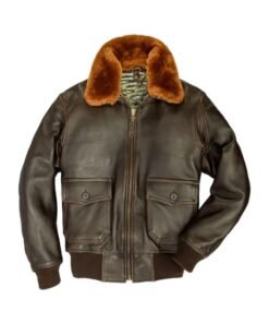 Men Brown G-1 Flight Leather Jacket