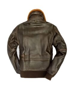 Men Brown G-1 Flight Leather Jacket