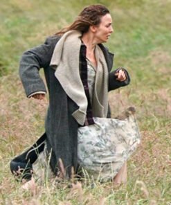 28 Years Later 2025 Jodie Comer Grey Trench Coat
