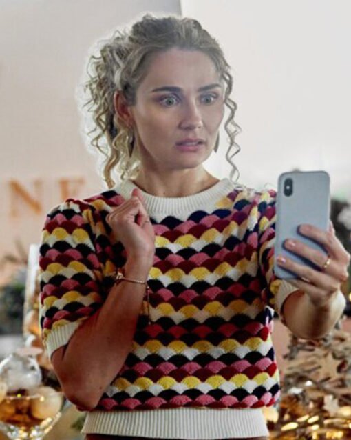 Xmas 2022 Clare Bowen Multi-Color Sweater