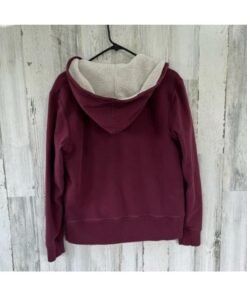 Awkward S01 Ashley Rickards Burgundy Floral Zip Up Hoodie