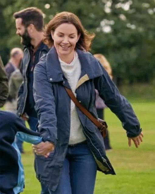 A Scottish Love Scheme 2024 Erica Durance Blue Jacket