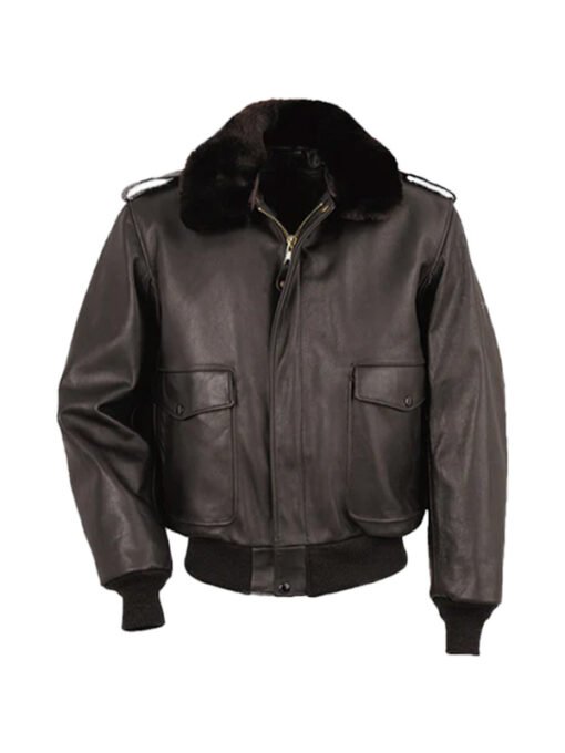 Men Brown Flying RAF A2 Leather Flight Jacket