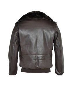 Men Brown Flying RAF A2 Leather Flight Jacket