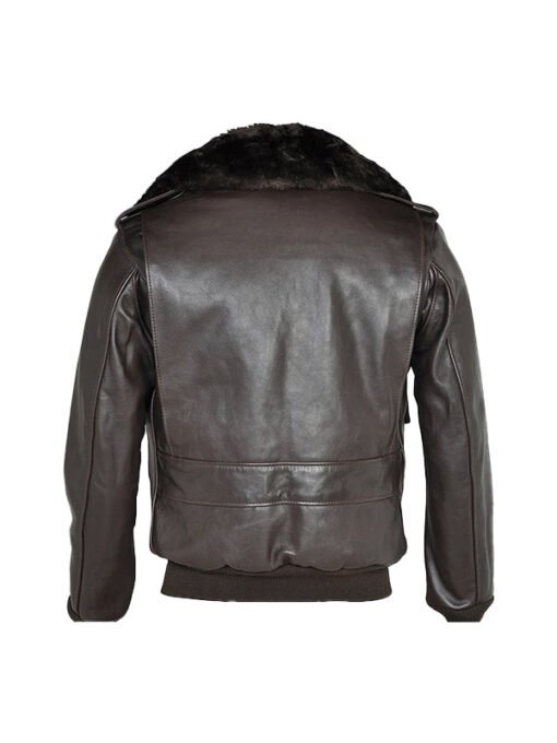 Men Brown Flying RAF A2 Leather Flight Jacket