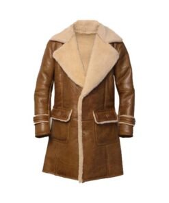 Men Brown Shearling Coat