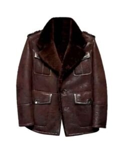 Mens Pilot’s Leather Aviator B3 Sheepskin Flying Bomber Jacket