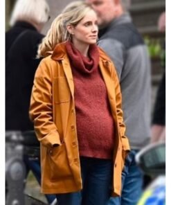 After The Flood 2024 Sophie Rundle Brown Jacket