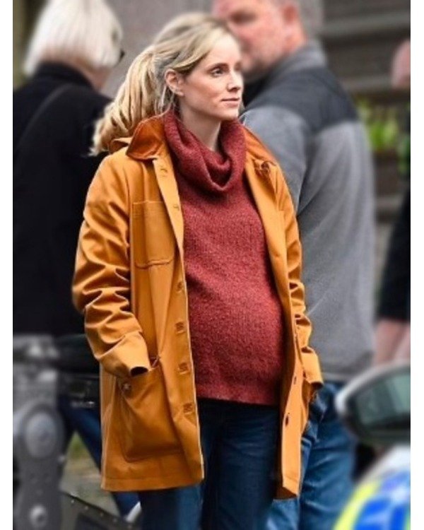 After The Flood 2024 Sophie Rundle Brown Jacket After The Flood 2024 Sophie Rundle Brown Jacket