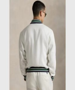 2025 US Open Linen White Bomber Jacket