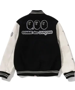 A Bathing Ape X Comme Des Garcons Osaka Varsity Jacket