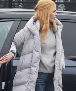 Babygirl 2024 Nicole Kidman White Puffer Coat