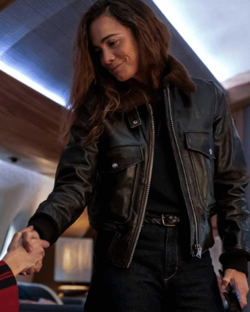 A Murder At The End Of The World 2023 Alice Braga Jacket