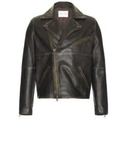 American Idol S23 Josh King Black Leather Jacket