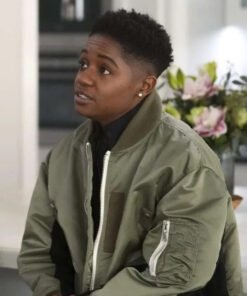 All American S06 Tamia Cooper Khaki Bomber Jacket