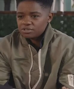 All American S06 Tamia Cooper Khaki Bomber Jacket