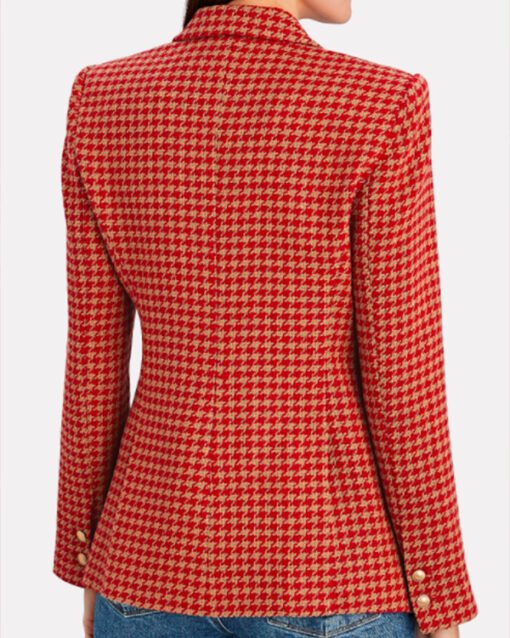 9-1-1 Taylor Kelly Houndstooth Print Blazer