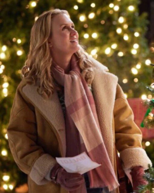 A Carol For Two Ginna Claire Mason Brown Shearling Jacket