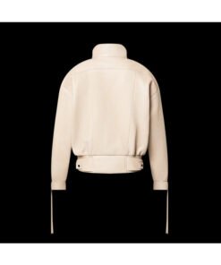 Access Hollywood 2025 Cynthia Erivo Ivory Leather Jacket