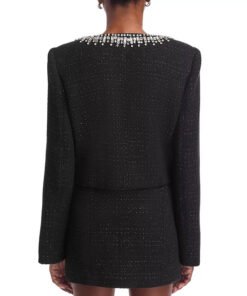 Abbott Elementary S04 Tatyana Ali Black Embellished Jacket