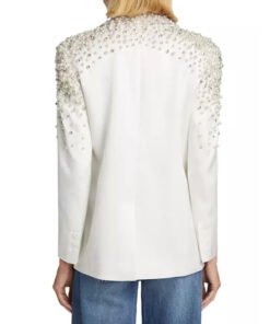 Abbott Elementary Sheryl Lee Ralph White Embellished Blazer