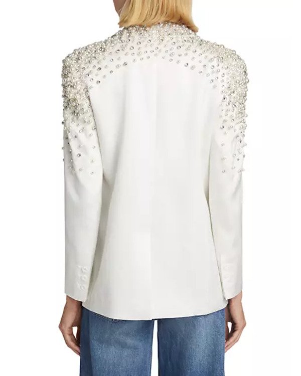 Abbott Elementary Sheryl Lee Ralph White Embellished Blazer Abbott Elementary Sheryl Lee Ralph White Embellished Blazer