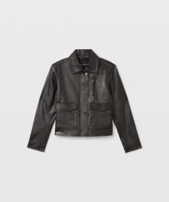 Allegiance S02 Supinder Wraich Black Cropped Leather Jacket