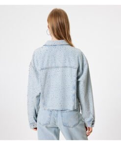 90 Day Fiance S11 Shekinah Embellished Crop Denim Jacket