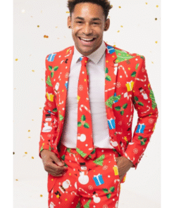 Festive Fun Red Christmas Suit