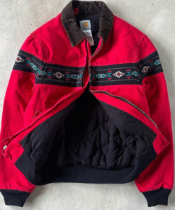 Vintage 90s Carhartt Santa Fe J77 RED Jacket