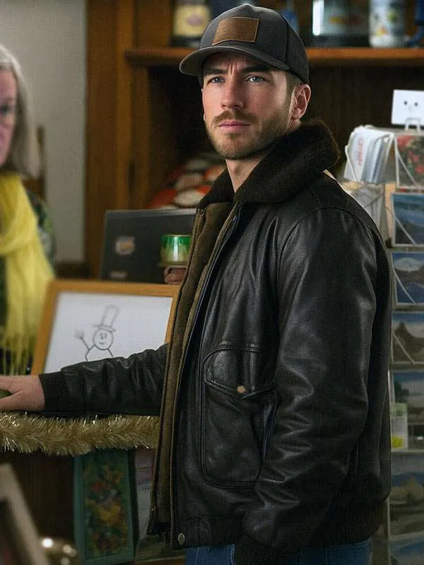 Ryan Carnes A Cherry Pie Christmas Leather Jacket Ryan Carnes A Cherry Pie Christmas Leather Jacket